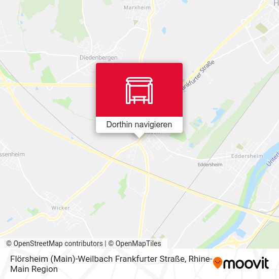 Flörsheim (Main)-Weilbach Frankfurter Straße Karte