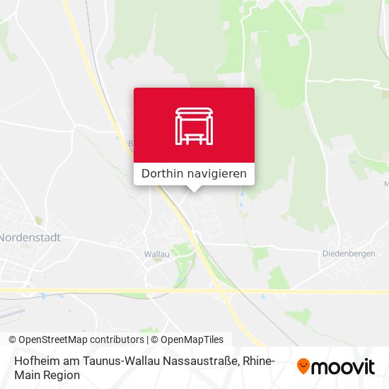 Hofheim am Taunus-Wallau Nassaustraße Karte