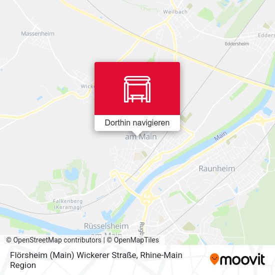 Flörsheim (Main) Wickerer Straße Karte