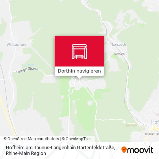 Hofheim am Taunus-Langenhain Gartenfeldstraße Karte