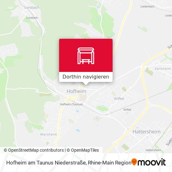 Hofheim am Taunus Niederstraße Karte