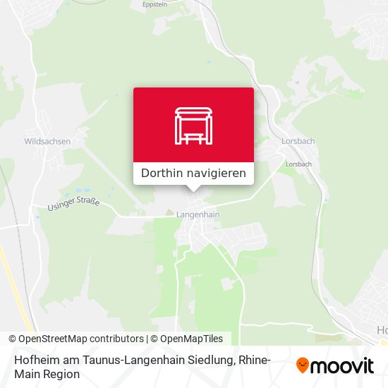 Hofheim am Taunus-Langenhain Siedlung Karte