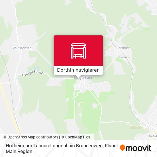 Hofheim am Taunus-Langenhain Brunnenweg Karte