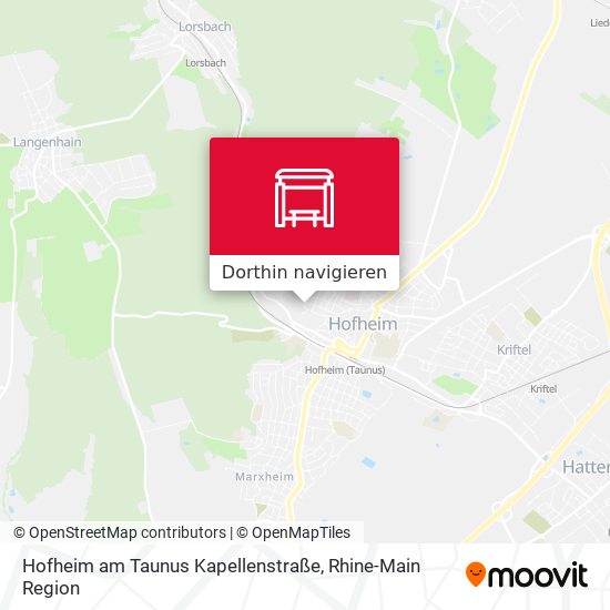 Hofheim am Taunus Kapellenstraße Karte