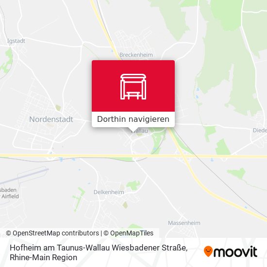 Hofheim am Taunus-Wallau Wiesbadener Straße Karte