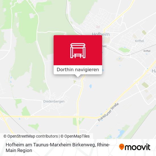 Hofheim am Taunus-Marxheim Birkenweg Karte