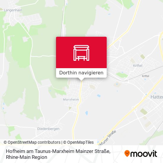 Hofheim am Taunus-Marxheim Mainzer Straße Karte