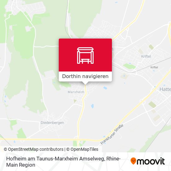 Hofheim am Taunus-Marxheim Amselweg Karte