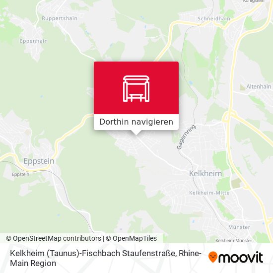 Kelkheim (Taunus)-Fischbach Staufenstraße Karte
