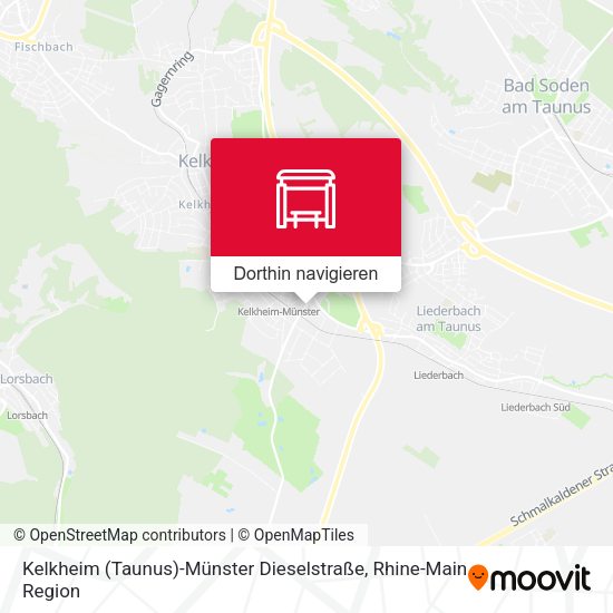 Kelkheim (Taunus)-Münster Dieselstraße Karte
