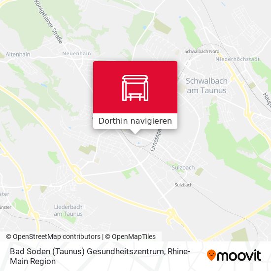 Bad Soden (Taunus) Gesundheitszentrum Karte