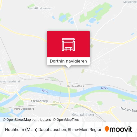 Hochheim (Main) Daubhäuschen Karte