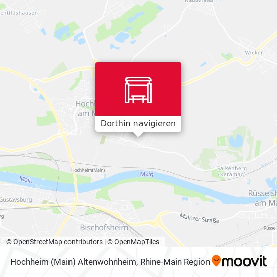Hochheim (Main) Altenwohnheim Karte