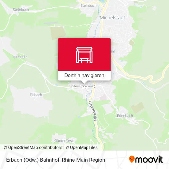Erbach (Odw.) Bahnhof Karte