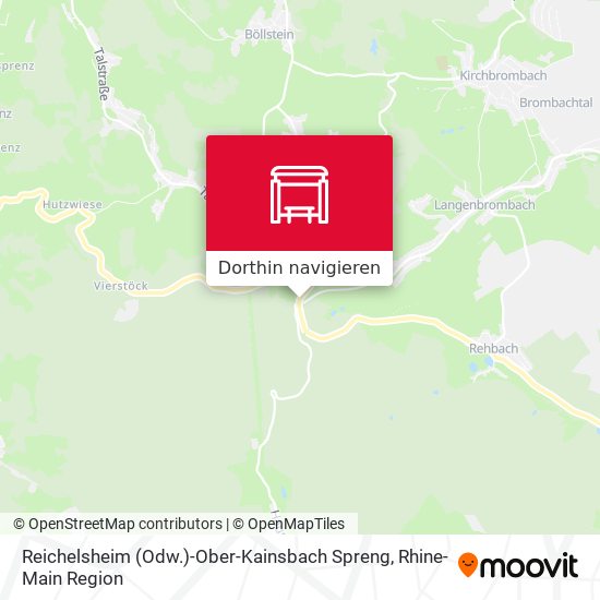 Reichelsheim (Odw.)-Ober-Kainsbach Spreng Karte