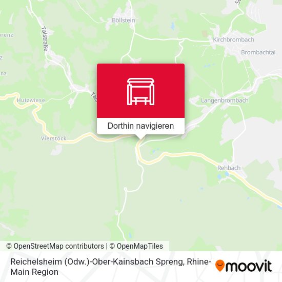 Reichelsheim (Odw.)-Ober-Kainsbach Spreng Karte