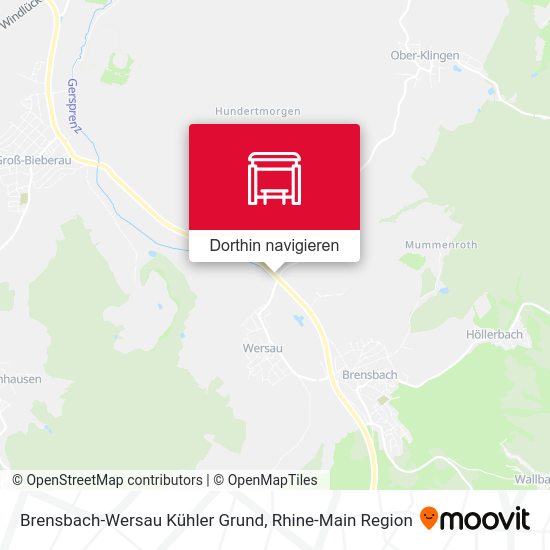 Brensbach-Wersau Kühler Grund Karte