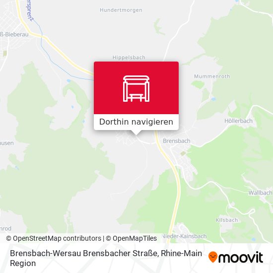 Brensbach-Wersau Brensbacher Straße Karte