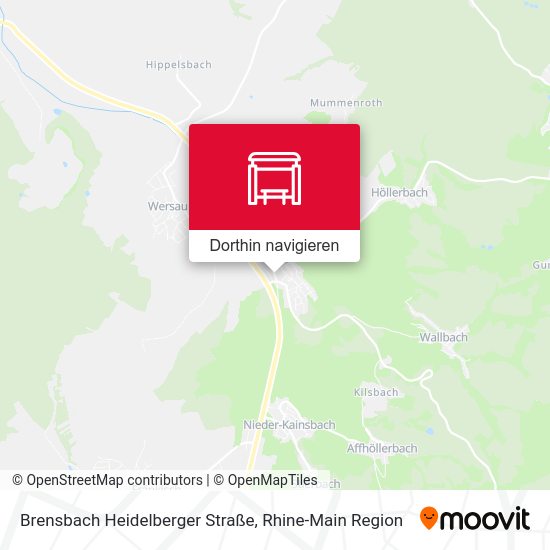 Brensbach Heidelberger Straße Karte