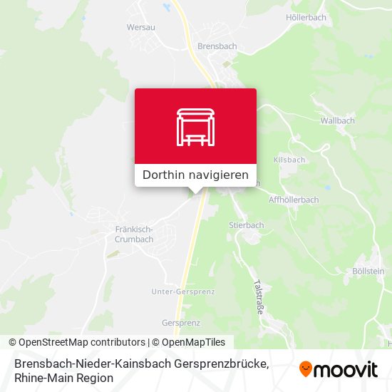 Brensbach-Nieder-Kainsbach Gersprenzbrücke Karte