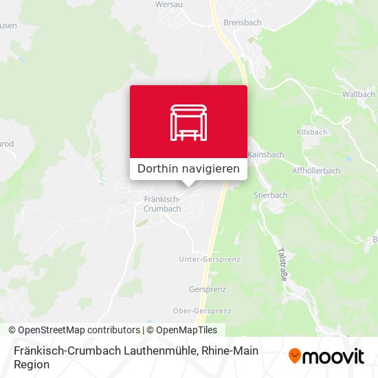 Fränkisch-Crumbach Lauthenmühle Karte