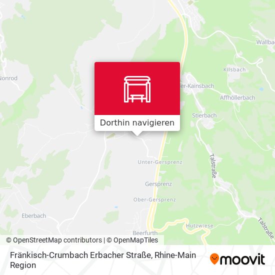 Fränkisch-Crumbach Erbacher Straße Karte