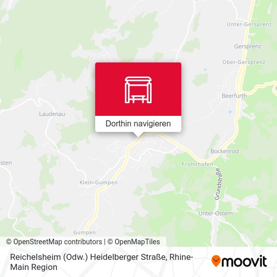 Reichelsheim (Odw.) Heidelberger Straße Karte