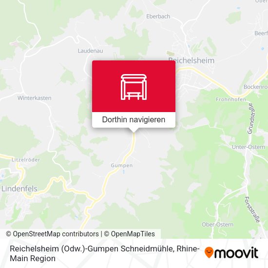 Reichelsheim (Odw.)-Gumpen Schneidmühle Karte