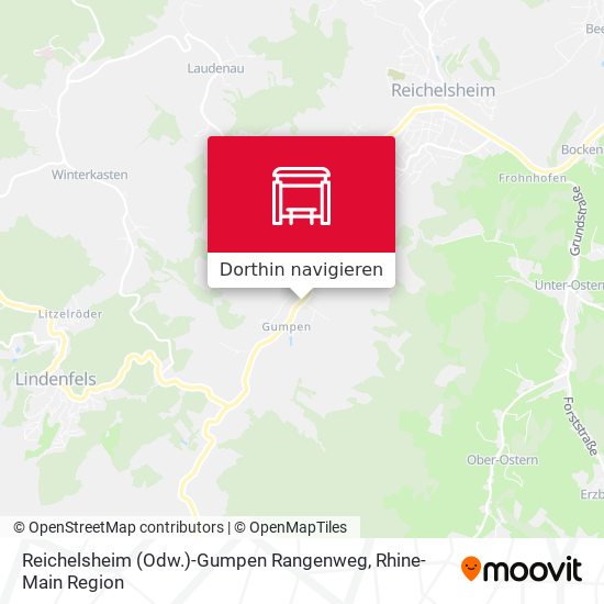 Reichelsheim (Odw.)-Gumpen Rangenweg Karte