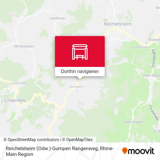 Reichelsheim (Odw.)-Gumpen Rangenweg Karte
