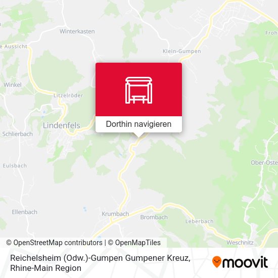 Reichelsheim (Odw.)-Gumpen Gumpener Kreuz Karte