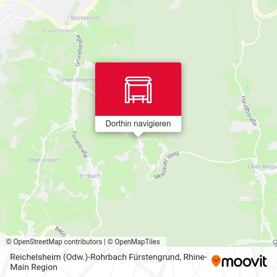 Reichelsheim (Odw.)-Rohrbach Fürstengrund Karte