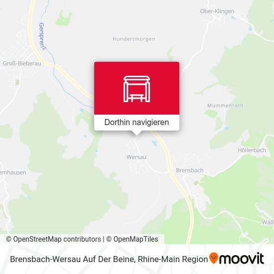 Brensbach-Wersau Auf Der Beine Karte