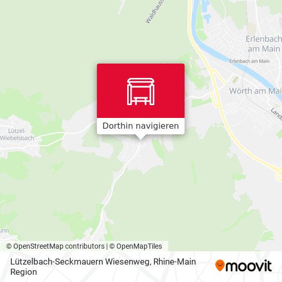 Lützelbach-Seckmauern Wiesenweg Karte