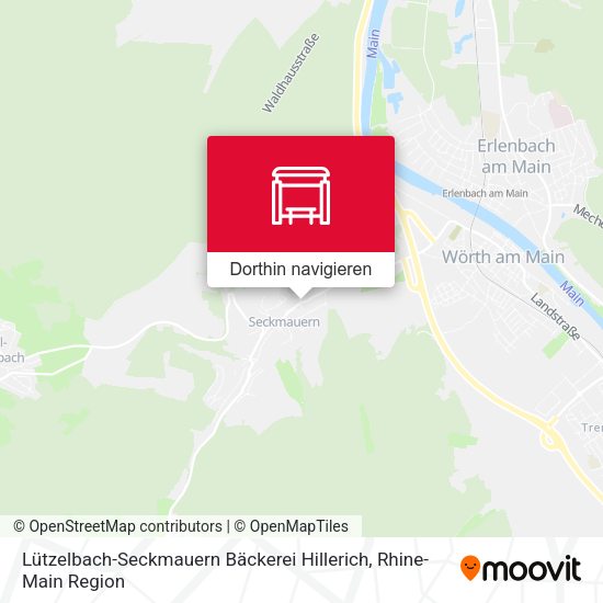 Lützelbach-Seckmauern Bäckerei Hillerich Karte