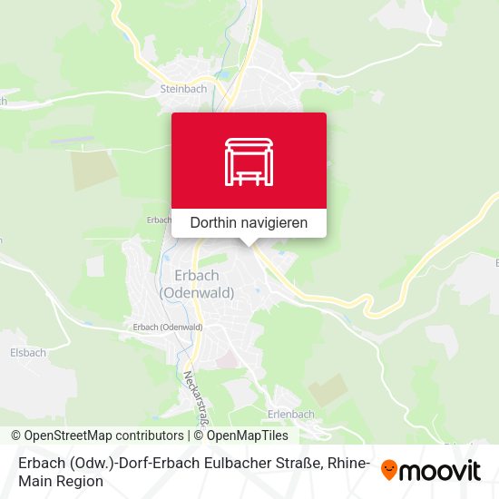 Erbach (Odw.)-Dorf-Erbach Eulbacher Straße Karte