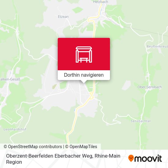 Oberzent-Beerfelden Eberbacher Weg Karte