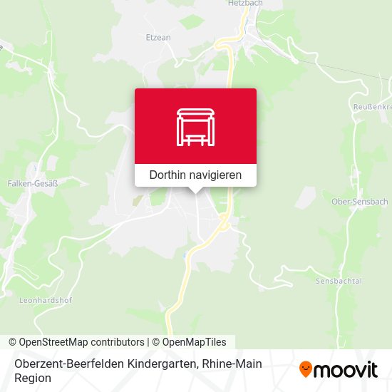 Oberzent-Beerfelden Kindergarten Karte