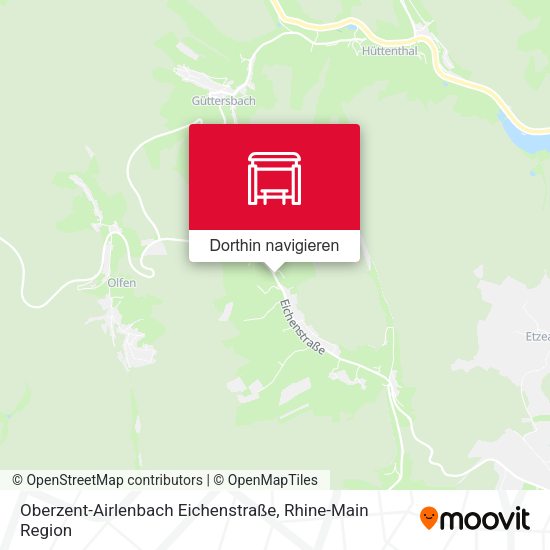 Oberzent-Airlenbach Eichenstraße Karte