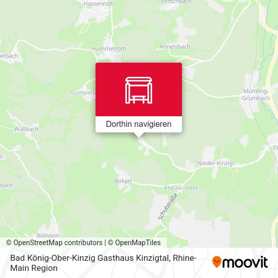 Bad König-Ober-Kinzig Gasthaus Kinzigtal Karte