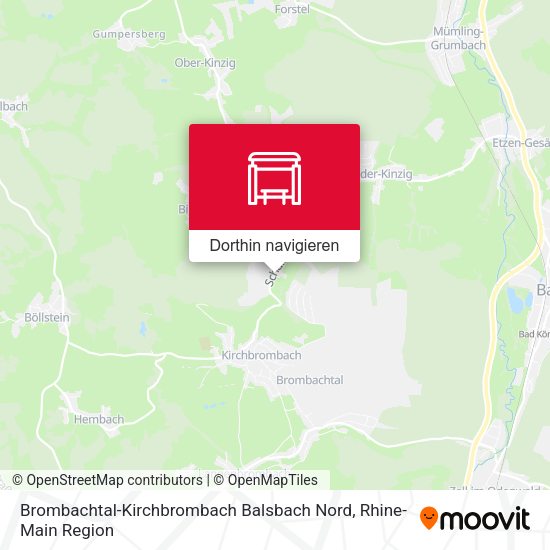 Brombachtal-Kirchbrombach Balsbach Nord Karte