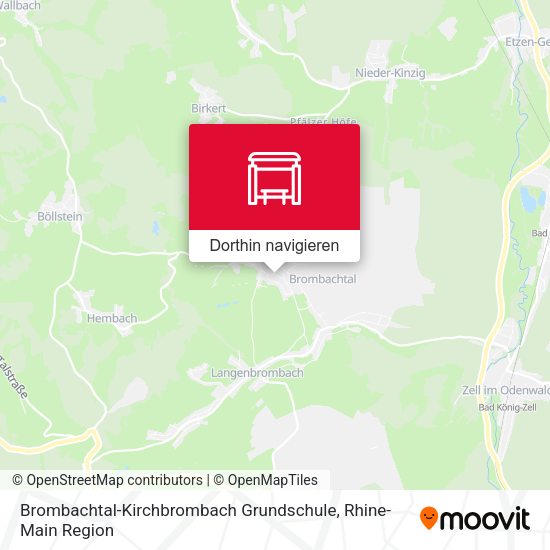 Brombachtal-Kirchbrombach Grundschule Karte