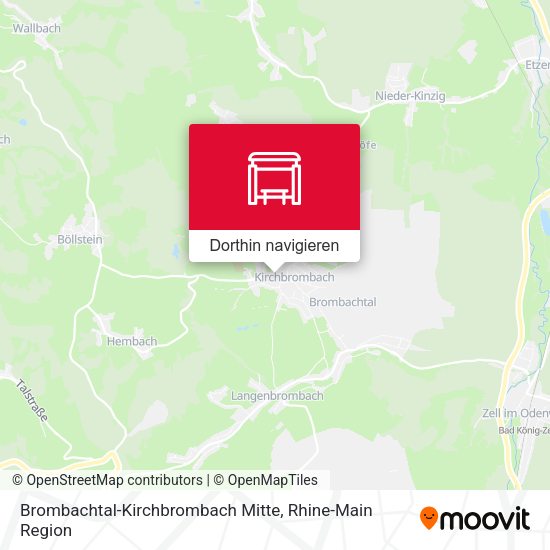 Brombachtal-Kirchbrombach Mitte Karte
