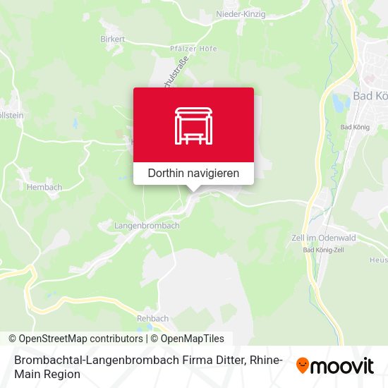 Brombachtal-Langenbrombach Firma Ditter Karte