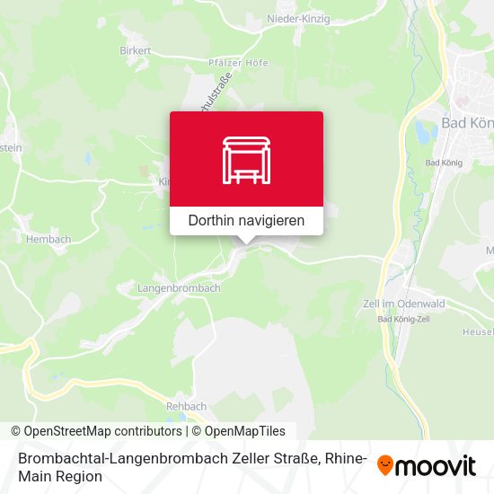 Brombachtal-Langenbrombach Zeller Straße Karte