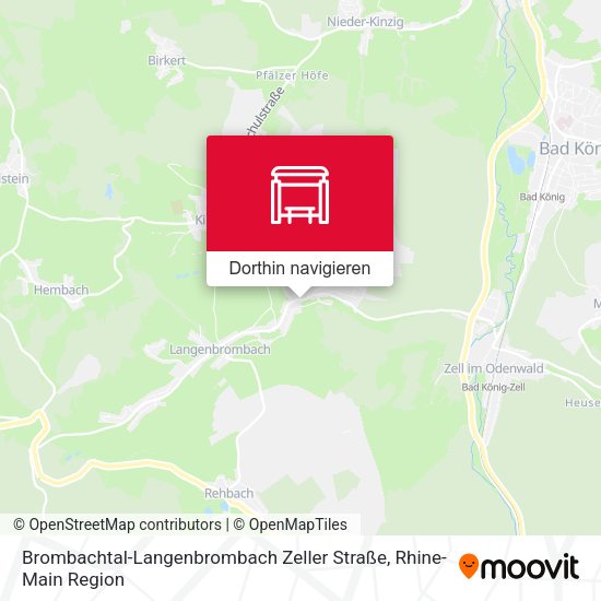 Brombachtal-Langenbrombach Zeller Straße Karte