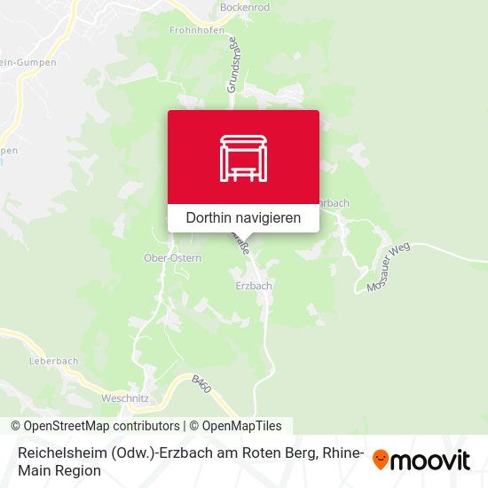 Reichelsheim (Odw.)-Erzbach am Roten Berg Karte
