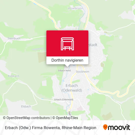 Erbach (Odw.) Firma Rowenta Karte