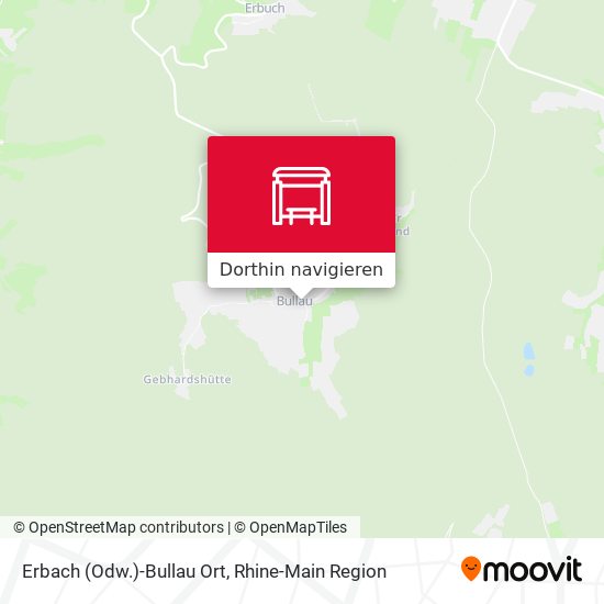 Erbach (Odw.)-Bullau Ort Karte