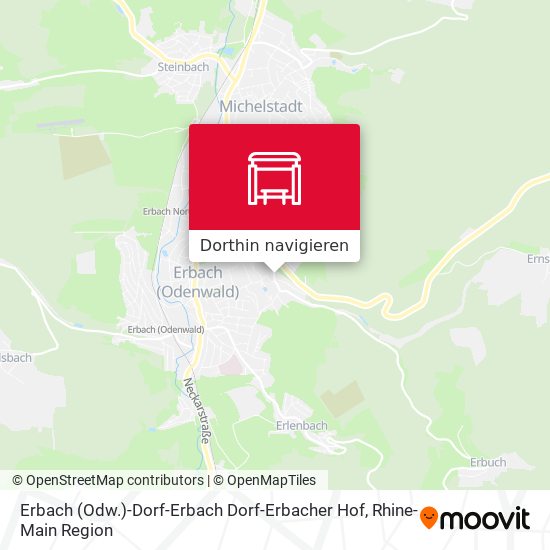 Erbach (Odw.)-Dorf-Erbach Dorf-Erbacher Hof Karte